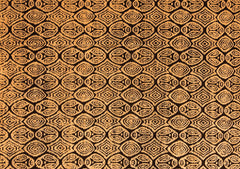 Ahgly Company Indoor Rectangle Abstract Orange Modern Area Rugs, 2' x 3'