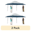 Ozark Trail 14' x 14' Instant Lighted Canopy for Camping - Blue, Gray