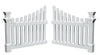Vita 49" L x 39" W Vinyl Cottage Picket Wings White VA74338