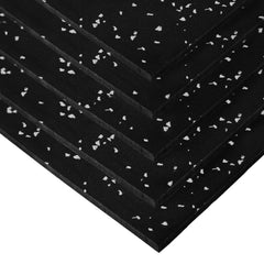 FlooringInc Premium 8mm Thick Rubber Gym Flooring & Equipment Mats, 4ft x 6ft, Grey