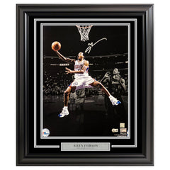 Allen Iverson Autographed Framed 16" x 20" Photo Philadelphia 76ers - Beckett Authenticated