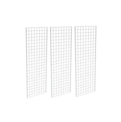 2' X 6' Gridwall Panels - 3 Pcs Box - Grid Wall Display White