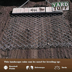 Steel Drag Harrow/Field Leveler for ATV, UTV & Tractor with Front Tray, 5' x 4'