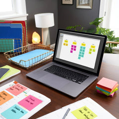 Post-it Notes, 3" x 3", Assorted Bright Colors, 100 Sheets, 24 Pads