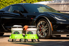 Liquid X Dual Bucket Car Wash Kit with High Performance Bucket Dollies