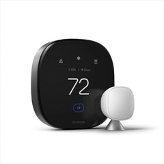 Ecobee EB-STATE6P-01 Smart Thermostat Premium Wi-Fi Thermostat 1.0 / 6P, 1-1/48 in D Outside x 4-1/12 in OAW x 4-1/12 in H Outside