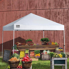 ShelterLogic Commercial C100 10 x 10 Foot Straight Leg Pop Up Canopy, White