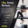 ZIVA 3-in-1 Plyometric Box - High Density PE Foam with No-Slip PVC Cover - Box Jump Exercise Equipment for Workout, Crossfit Training, and Step Exercises (20"x 24"x 30") - Black