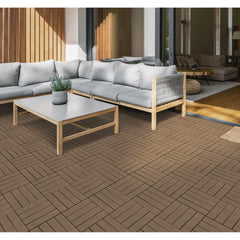 Golden Select WPC 12' x 12" Deck Tiles, 24 Tiles