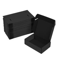 UCANPACK All Black Mailer Box 22 x 18 x 2.75" - 25 Pack Deluxe Mailer Boxes for Small Business Packaging Boxes - Made in USA Corrugated Shipping Boxes