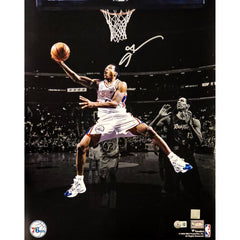 Allen Iverson Autographed Framed 16" x 20" Photo Philadelphia 76ers - Beckett Authenticated