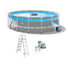 Intex 17' x 48" Clearview Prism Frame Above Ground Swimming Pool Set with Pump