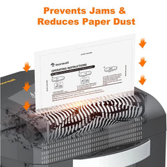Bonsaii Paper Shredder Sharpening & Lubricant Sheets,24-Pack (8.7 x 7.9 inch/Piece)