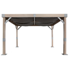 Sojag Fontana Wood Finish Aluminum Frame 10 x 12 ft Pergola