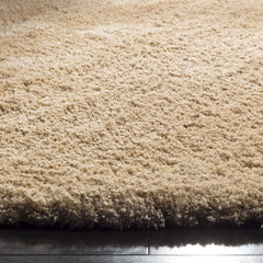 SAFAVIEH Colorado Tarek Solid Shag Runner Rug, Champagne, 2'3" x 8'