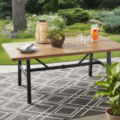 Better Homes & Gardens Kennedy Pointe Rectangular Outdoor Dining Table, 70" x 39"