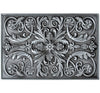 Backsplash Tile for Kitchen and Fireplace Royal 12 x 18 Metal Mural Pewter Nickel