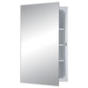 Jensen 1438 16 x 26 in. 1 Door Focus Frameless Medicine Cabinet with Polished Mirror