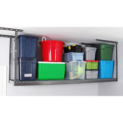 SafeRacks 2 ft x 8 ft Overhead Garage Storage Rack and Accessories Kit