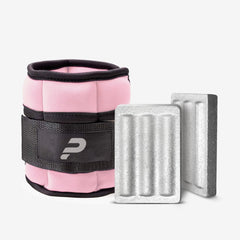 Power Wearhouse Comfortable and Durable Power Wrist-Ankle Weights, Pink, 2 x 1 lbs