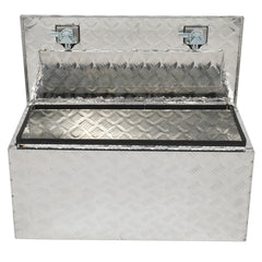 GZXS 36" Aluminum Storage Box Truck Underbody Toolbox Trailer RV Tool Heavy Duty Aluminum Tool RV ATV Trailer Storage Boxes W/Locks Keys Silver (36" x 18" x 17")