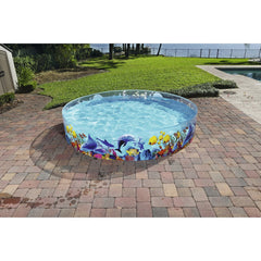 H2OGO! Fill-n-Fun Odyssey Kiddie Play Pool, 96" x 18"