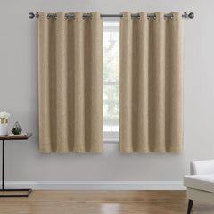 Tan Textured Woven Blackout Curtain Panel, Better Homes & Gardens, 50" x 63"