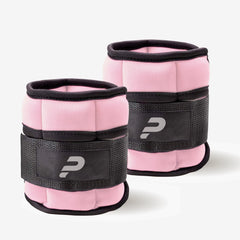 Power Wearhouse Comfortable and Durable Power Wrist-Ankle Weights, Pink, 2 x 1 lbs