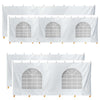 TentandTable Party Canopy Tent Sidewalls Only, Waterproof PVC Vinyl, White, 20' x 30'