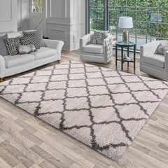 Thomasville Marketplace Luxury Shag Rug Collection, Trellis, 6'6' x 9'6'