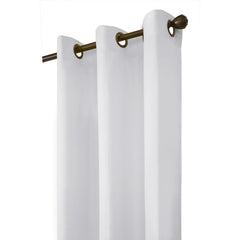 Winmate Insulated Cotton Grommet Curtain Panel - Pair each 40" x 54" in White