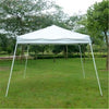 10 x 10 ft. Outdoor Slant Leg Easy Pop-Up Canopy Tent, White