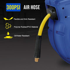Goodyear TRI-GUR009 0.37 in. x 65 ft. Retractable Air-Hose Reel