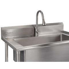 TRINITY 32' x 16' Stainless Steel Utility Sink with Pull-out Faucet