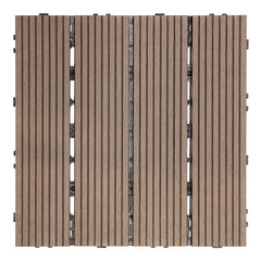 Golden Select WPC 12' x 12" Deck Tiles, 24 Tiles