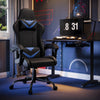 X Rocker Octane Racing Gaming Chair with Reversible Faux Leather Cushions, Black