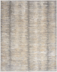 Nourison Modern Abstract Abstract Grey Gold 5'3" x 7'6" Area Rug (5x8)