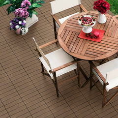 Golden Select WPC 12' x 12" Deck Tiles, 24 Tiles