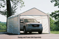 ShelterLogic Canopy Enclosure Kit ONLY for Super Max, 12 x 20 ft, White