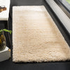 SAFAVIEH Colorado Tarek Solid Shag Runner Rug, Champagne, 2'3" x 8'