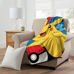 Pokemon Throw Blanket, "Quick Capture", Micro Raschel, 46in x 60in, 1 Each