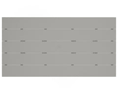 POLYWOOD 37" x 72" Farmhouse Patio Bar Table with Weather-Resistant Design, Slate Grey