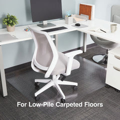 Staples 46" x 60" Low Pile Carpet Chair Mat Rectangular 567302