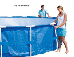 Bestway Steel Pro 15' x 48" Round Above Ground Outdoor Swimming Pool