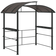 Outsunny 8' x 5' Grill Gazebo Shelter with Vented PC Roof, Side Shleves