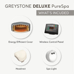 Intex PureSpa Plus Greystone Inflatable Hot Tub, 94 x 28", with Phone Tray