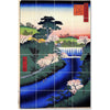 Ceramic Tile Mural-Utagawa Hiroshige Ukiyo-E Tile Mural Home Renovations Design Idea. 17" w x 25.5" h using (24) 4.25 x 4.25 ceramic tiles
