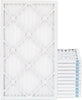 16X25x1 MERV 11, MPR 1000 Pleated Furne 1" Air Filters By Pamlico. Case Of 12. Ext Size: 15-1/2 X 24-1/2 X 3/4