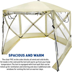 Pentagon Pop Up Bubble Tent Clear - 9.6' X 9.6' - Instant Weather Style Tent