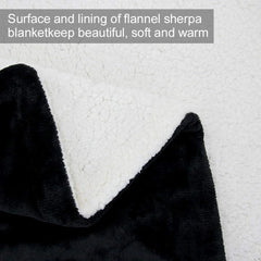 Howarmer Black, White, Multi-color Microfiber, Flannel, Fleece Throws 60" x 50"